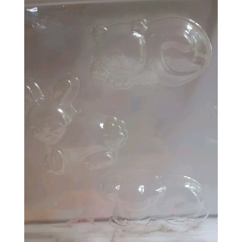 Vintage Candy‎ Chocolate Soap Mold Animals 5 Animals Babies Shower Bday Party
